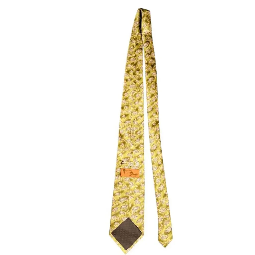 Sea Turtle Star Fish Tropical Green Necktie Tie by Tango